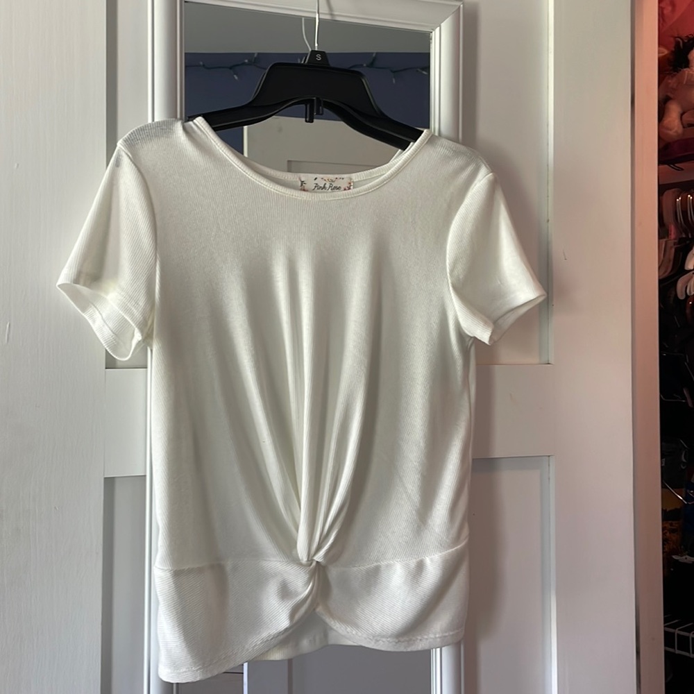 White pink rose top!